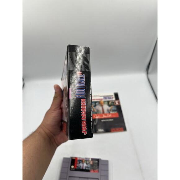 John Madden Football 93 - SNES CIB Manual Tested - Picture 12 of 14